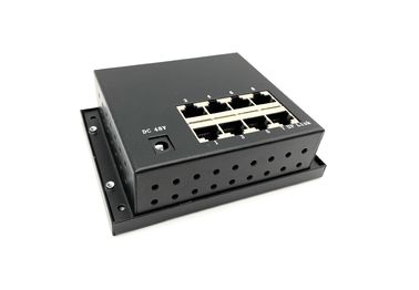 DC-Ertrag-Wechselstrom eingegebener industrieller Ethernet-Schalter, 8 Hafen industrieller PoE-Schalter