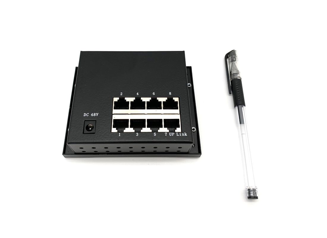 DC-Ertrag-Wechselstrom eingegebener industrieller Ethernet-Schalter, 8 Hafen industrieller PoE-Schalter