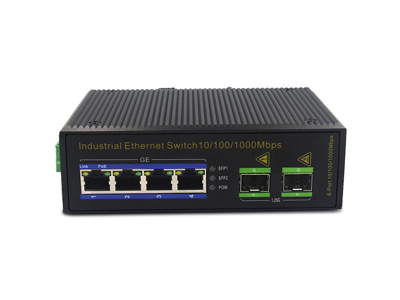 PoE-Ethernet-Schalter Faser 100Base-T 3W IP40 MSG1204P 1000M