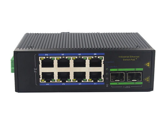 8 Portindustrieller Ethernet-Schalter MSG1208F 10BaseT 3W IP40