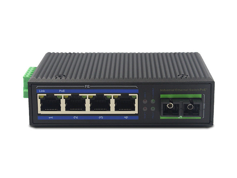 IP40 MSE1104P 4 Portindustrieller Ethernet-Schalter 10BaseT PoE