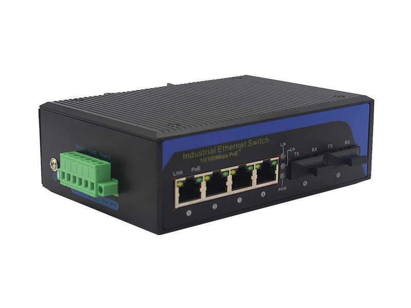 100M industrieller Schalter MSE1204P des Ethernet-2 Port-100Base-X