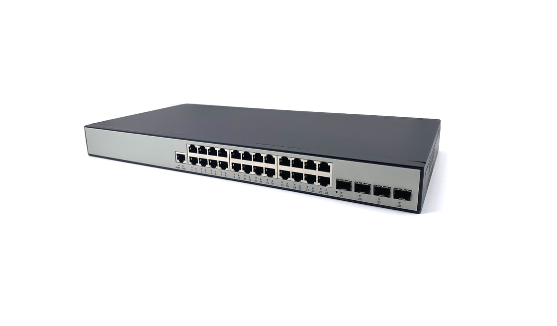 Ethernet-Schalter 24 x 10/100M des Management-L3/1000M/2.5G Häfen der Basis--t6 X 10G SFP